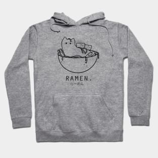 Cat in Ramen Bowl Hoodie